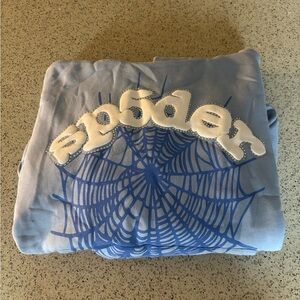 Blue Spider Graphic Hoodie